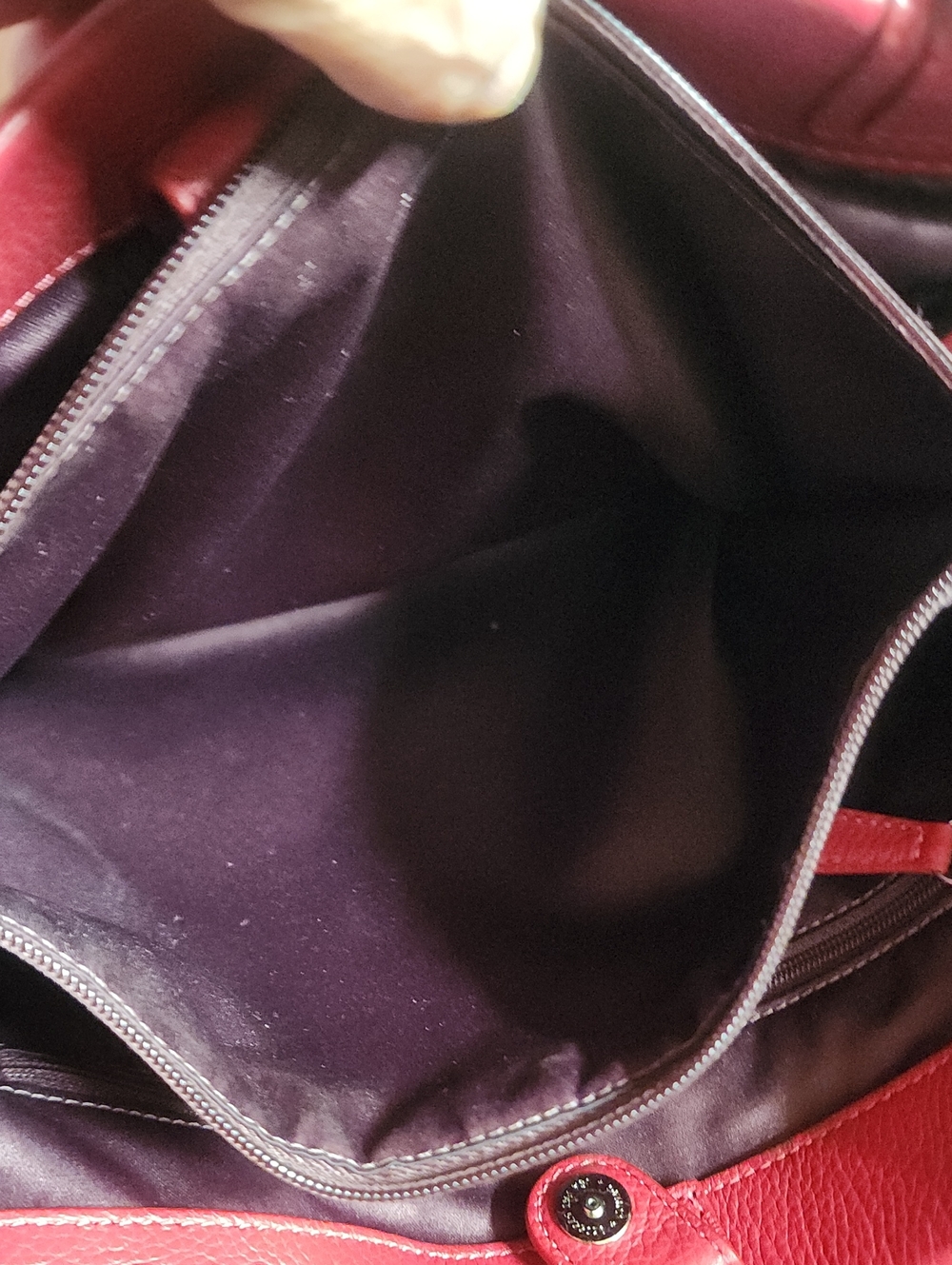 Coach 2011 Red Leather 2 Section ShoulderTote 2 Hang Tags Euc - Picture 14 of 15